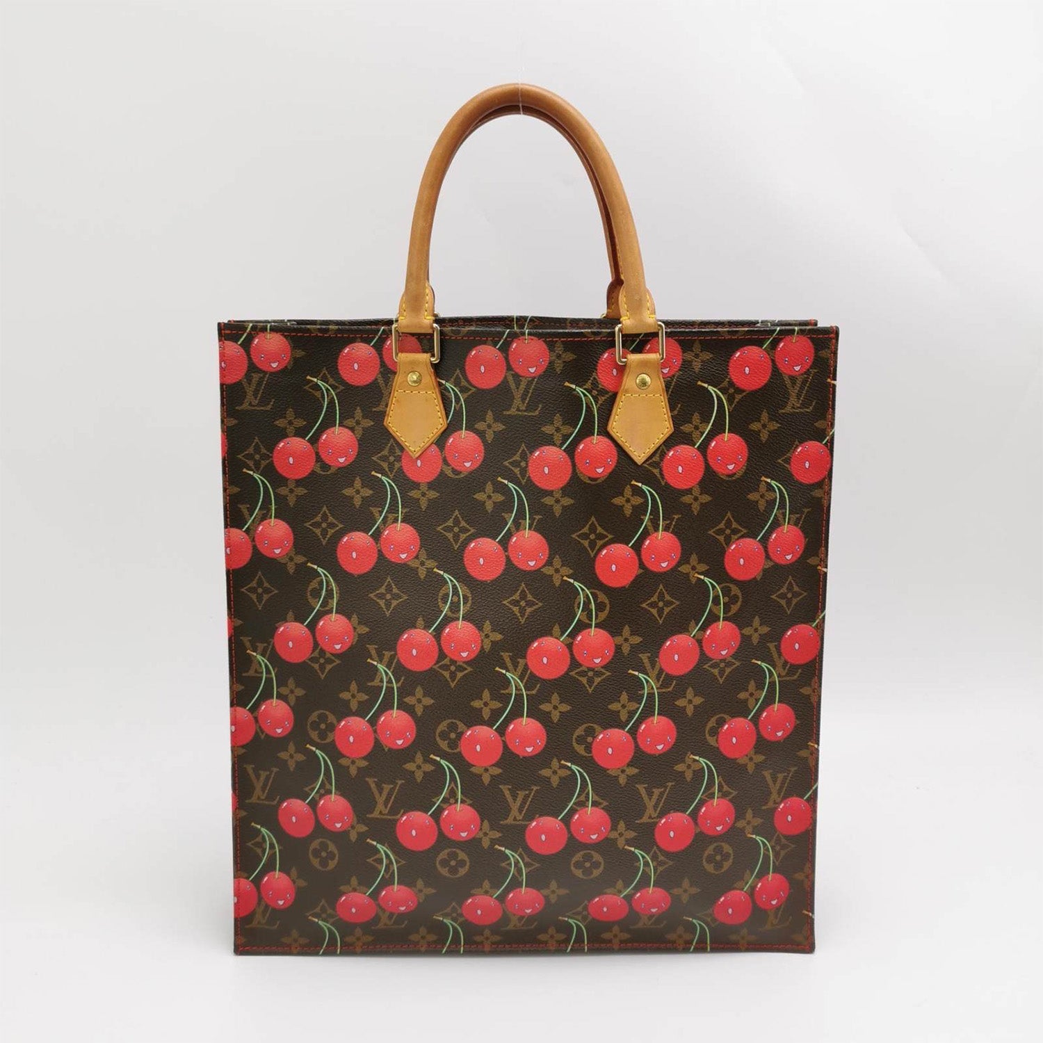 Louis Vuitton *Rare* Murakami Cerises Monogram Cherries Sac Plat