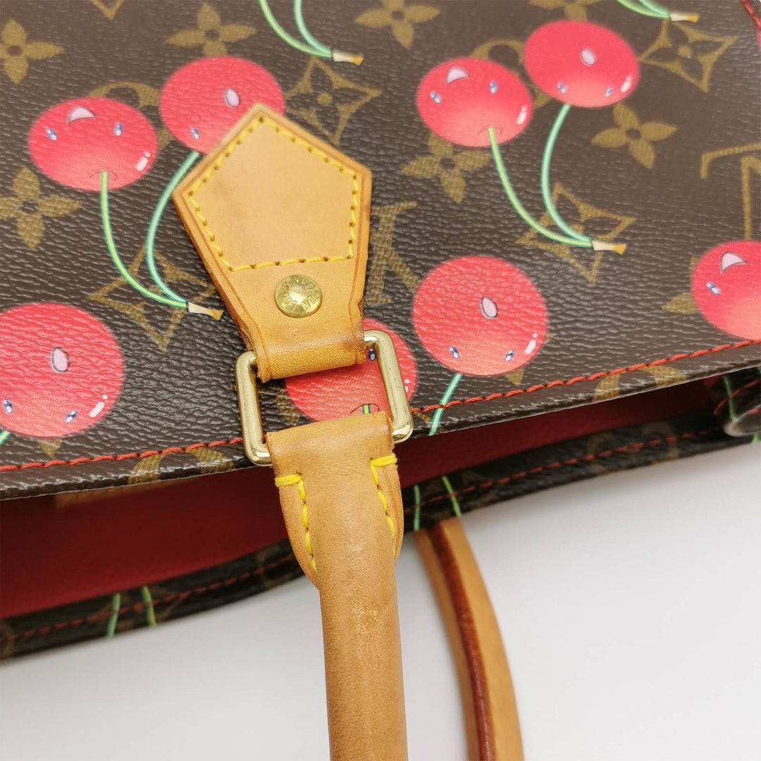 Louis Vuitton *Rare* Murakami Cerises Monogram Cherries Sac Plat Tote