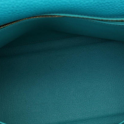 Hermès Kelly 28 7F Blue Paon Togo Leather X Stamp Gold Hardware 2016