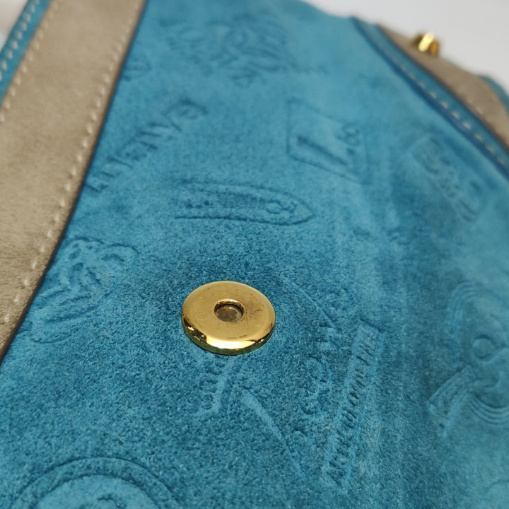 Loewe 160th Anniversary Suede Leather One Shoulder Bag Green