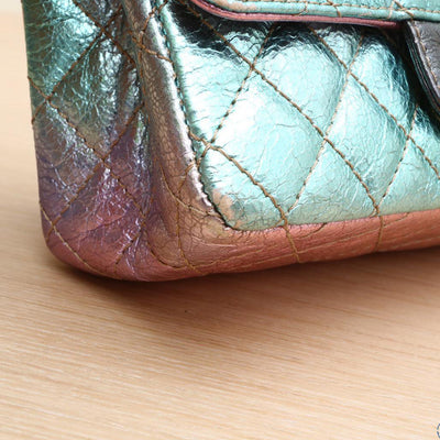 Chanel Rainbow Reissue 2.55 Flap Bag Quilted Multicolour Metallic Goatskin Mini 20cm 2021