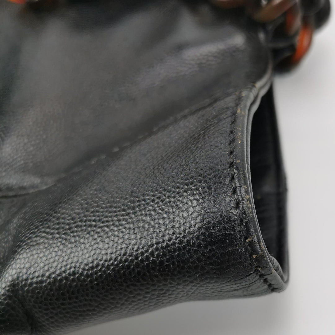 Chanel Vintage Chain CC Tote Black