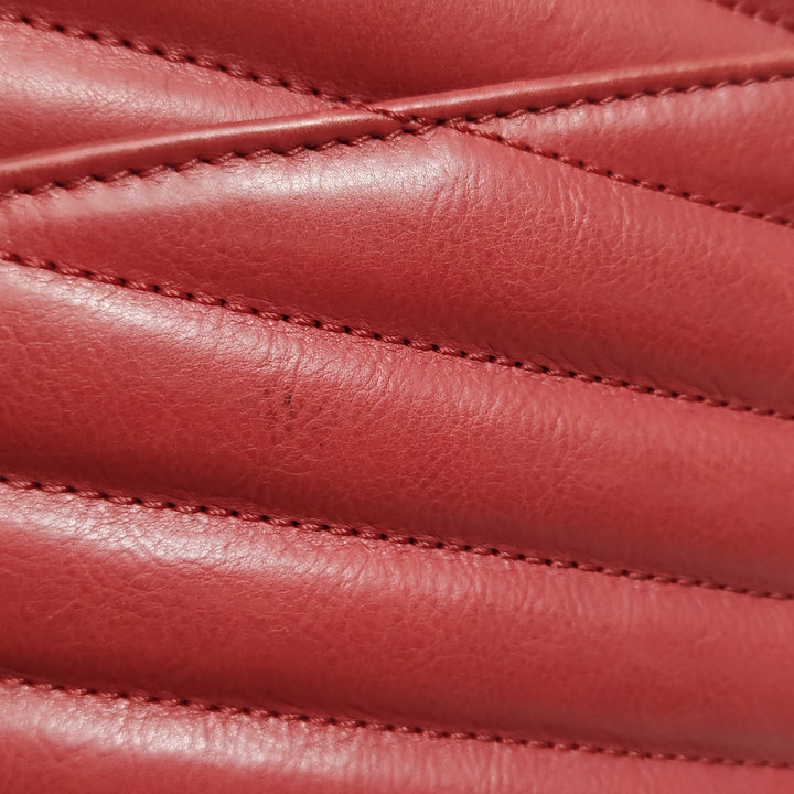 Chanel Gabrielle Flap Bag Red Leather