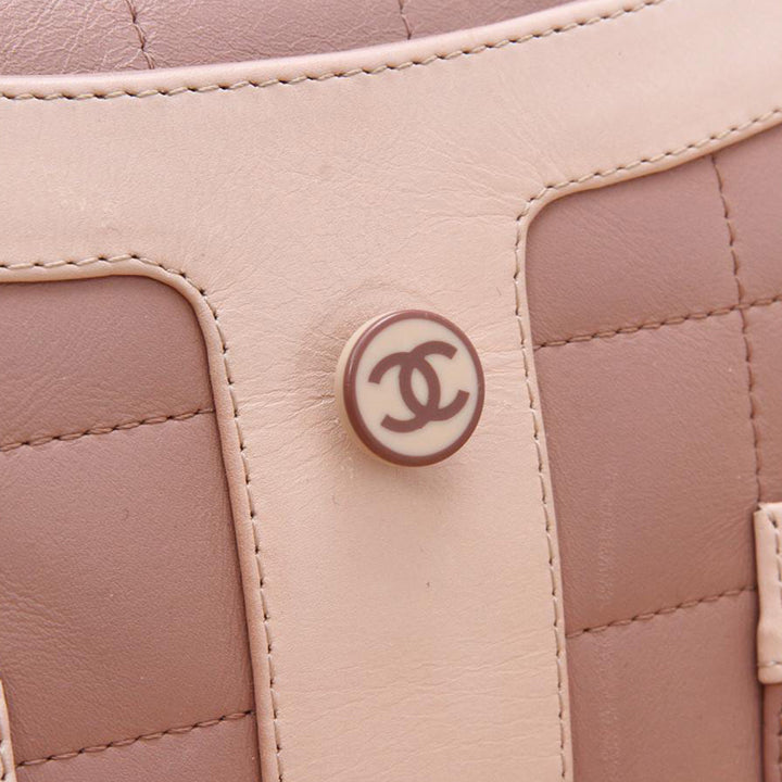 Chanel Calfskin Quilted Mademoiselle Jacket Shoulder Bag Dusty Pink