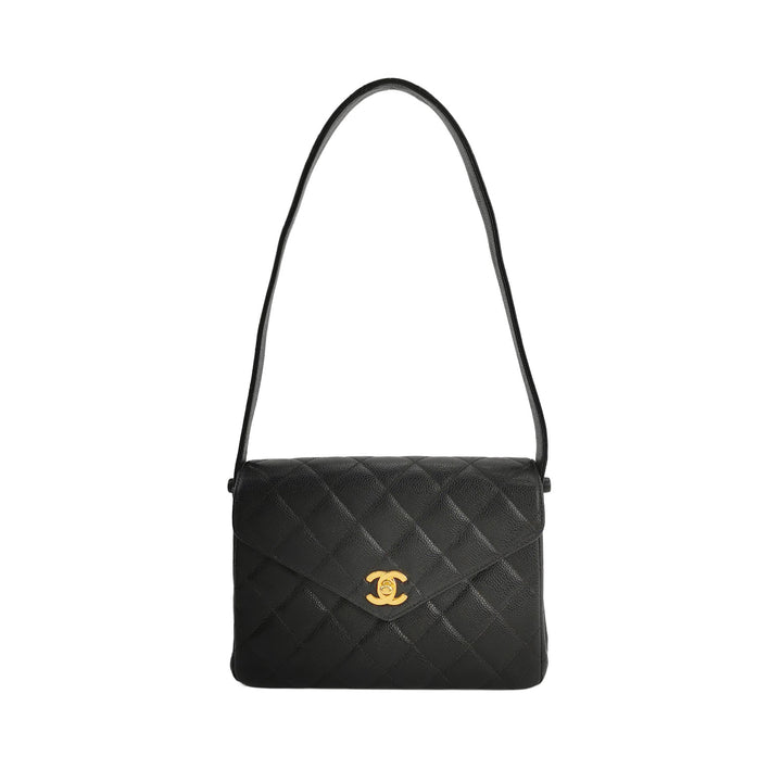 Chanel Vintage Caviar Kelly Classic Shoulder Bag
