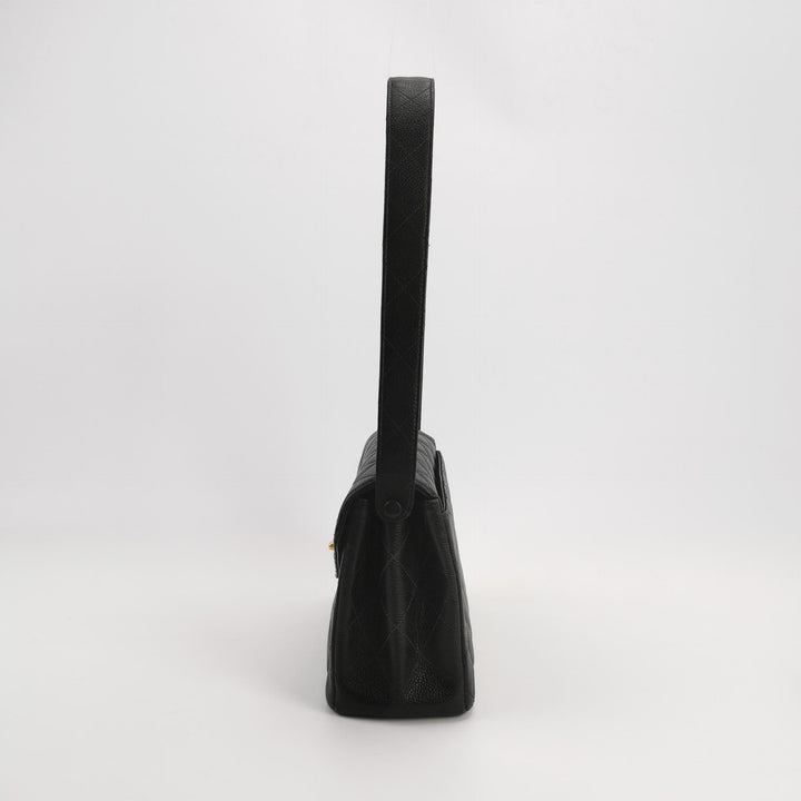 Chanel Vintage Caviar Kelly Classic Shoulder Bag