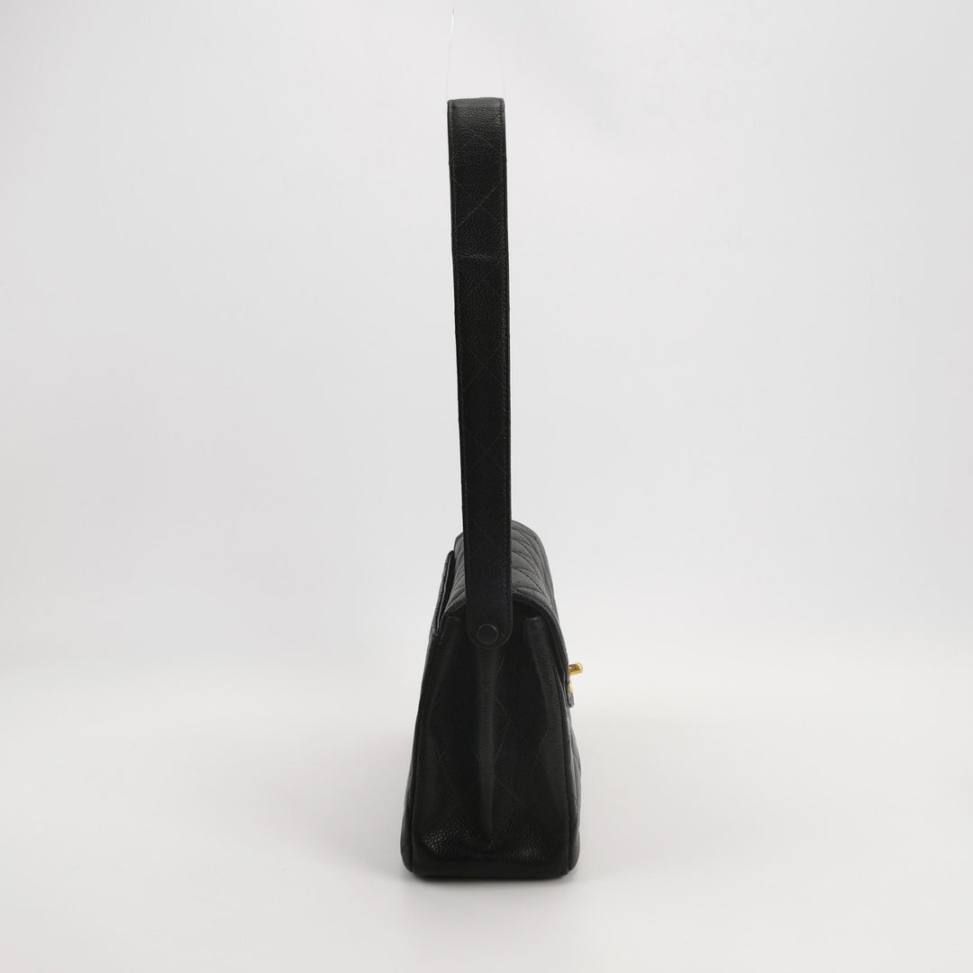 Chanel Vintage Caviar Kelly Classic Shoulder Bag