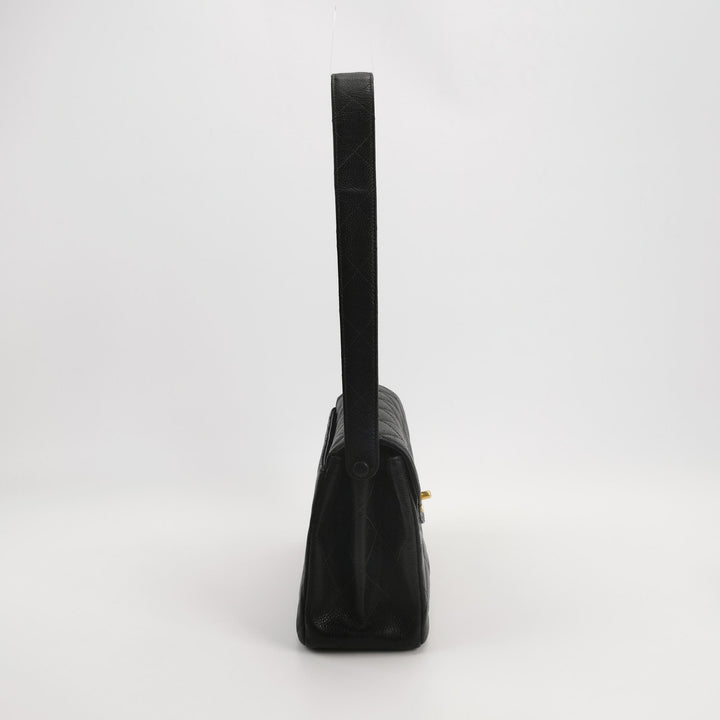 Chanel Vintage Caviar Kelly Classic Shoulder Bag