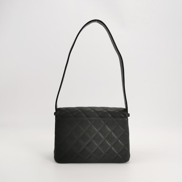 Chanel Vintage Caviar Kelly Classic Shoulder Bag