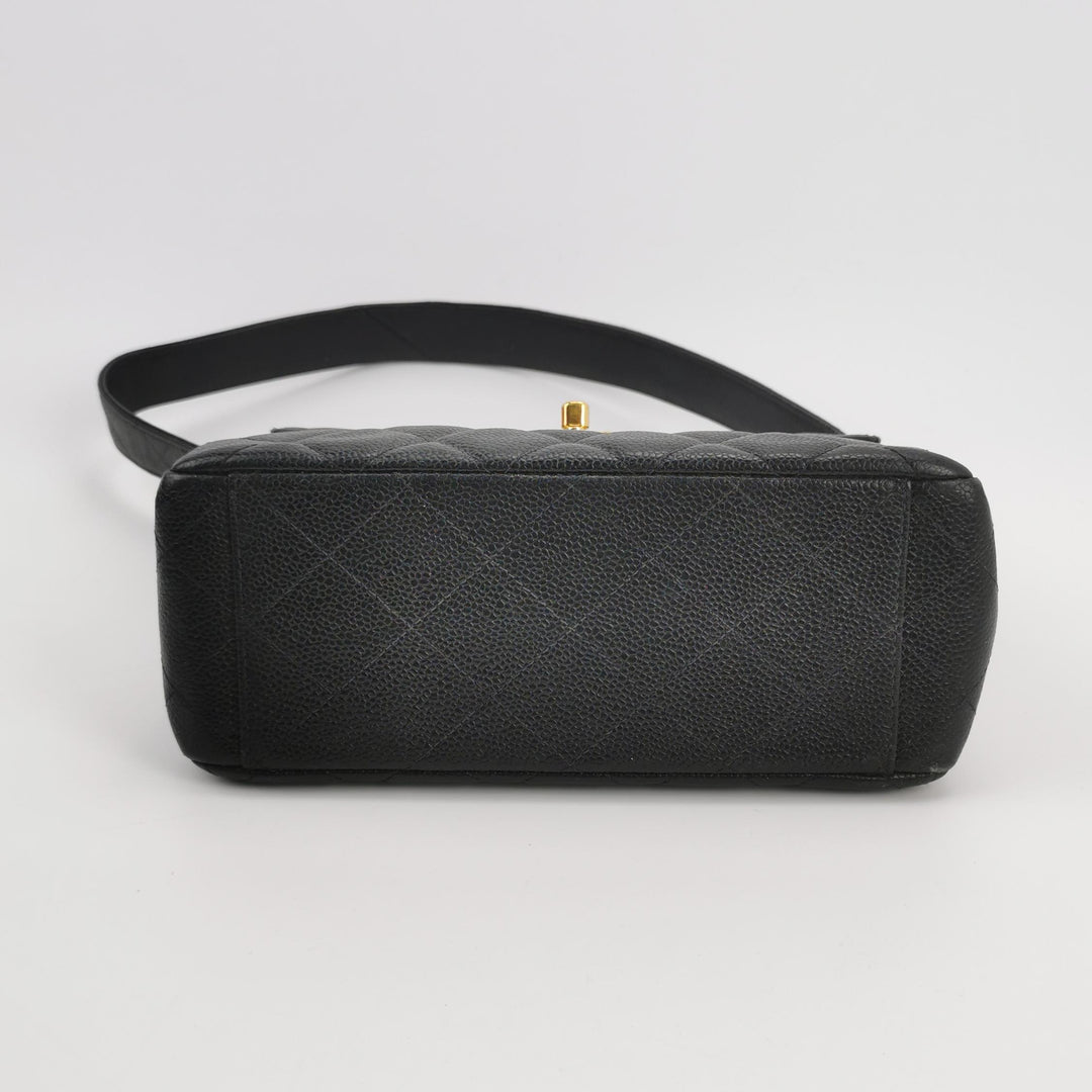 Chanel Vintage Caviar Kelly Classic Shoulder Bag