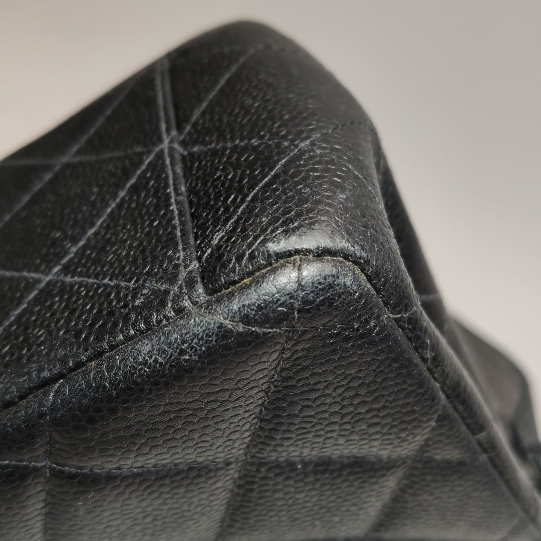 Chanel Vintage Caviar Kelly Classic Shoulder Bag