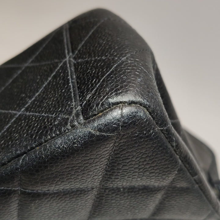 Chanel Vintage Caviar Kelly Classic Shoulder Bag