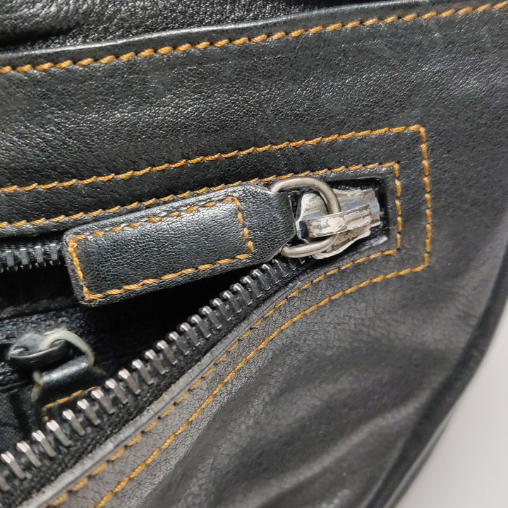 Dior Calfskin Gaucho Double Saddle Bag Black