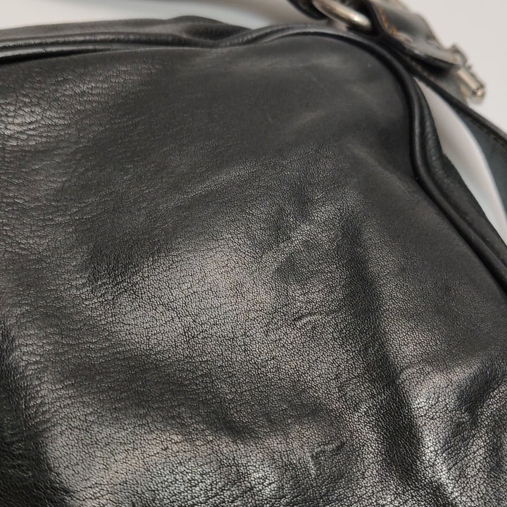 Dior Calfskin Gaucho Double Saddle Bag Black