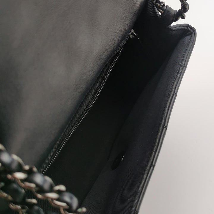 Chanel 2016 Quilted Cockpit Flap Bag Black