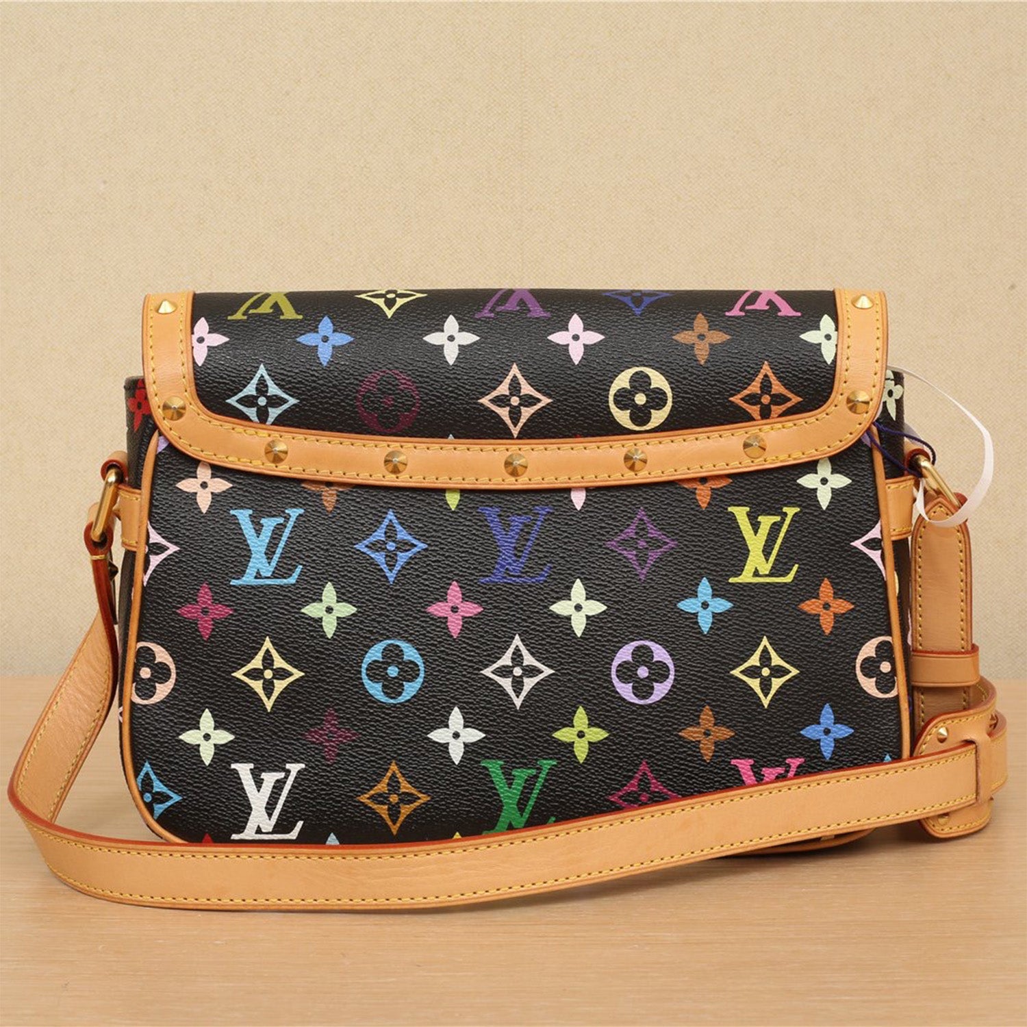 Louis vuitton sologne multicolor black sale