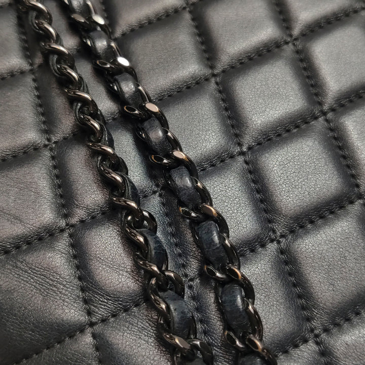 Chanel 2016 Quilted Cockpit Flap Bag Black