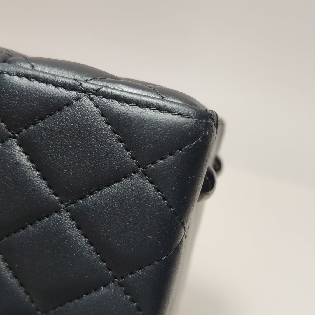 Chanel 2016 Quilted Cockpit Flap Bag Black