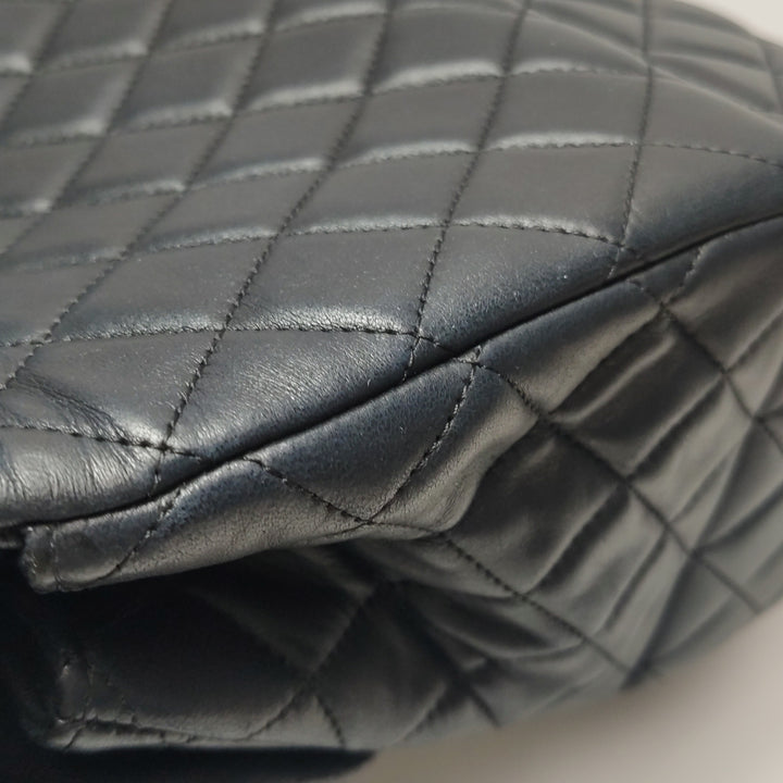 Chanel 2016 Quilted Cockpit Flap Bag Black