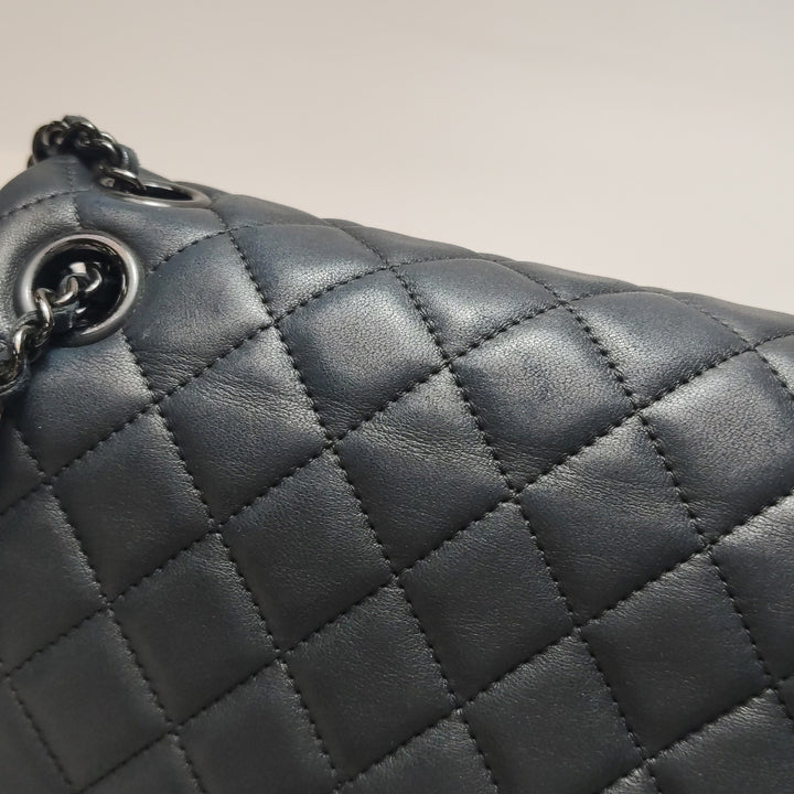 Chanel 2016 Quilted Cockpit Flap Bag Black