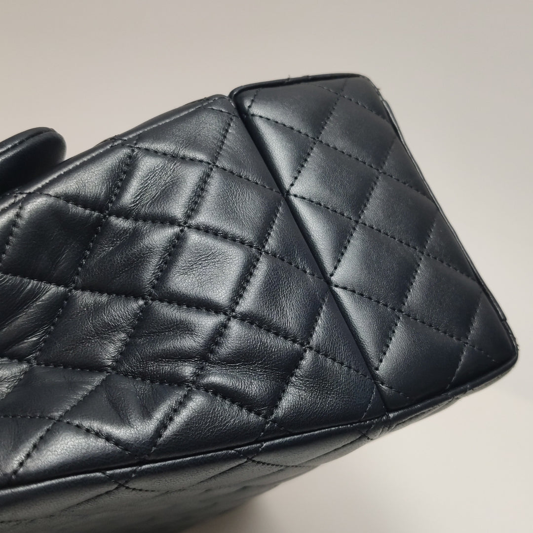 Chanel 2016 Quilted Cockpit Flap Bag Black