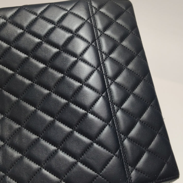 Chanel 2016 Quilted Cockpit Flap Bag Black