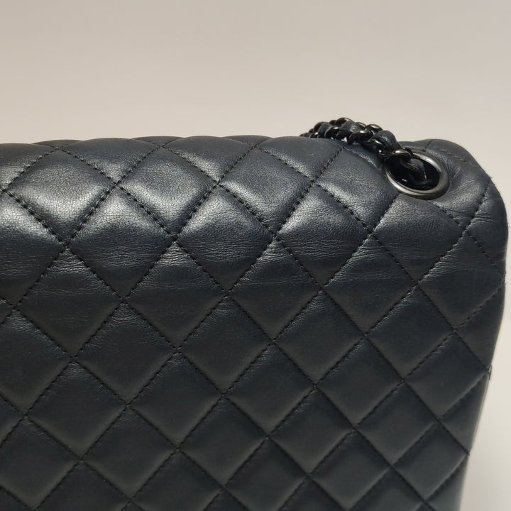 Chanel 2016 Quilted Cockpit Flap Bag Black
