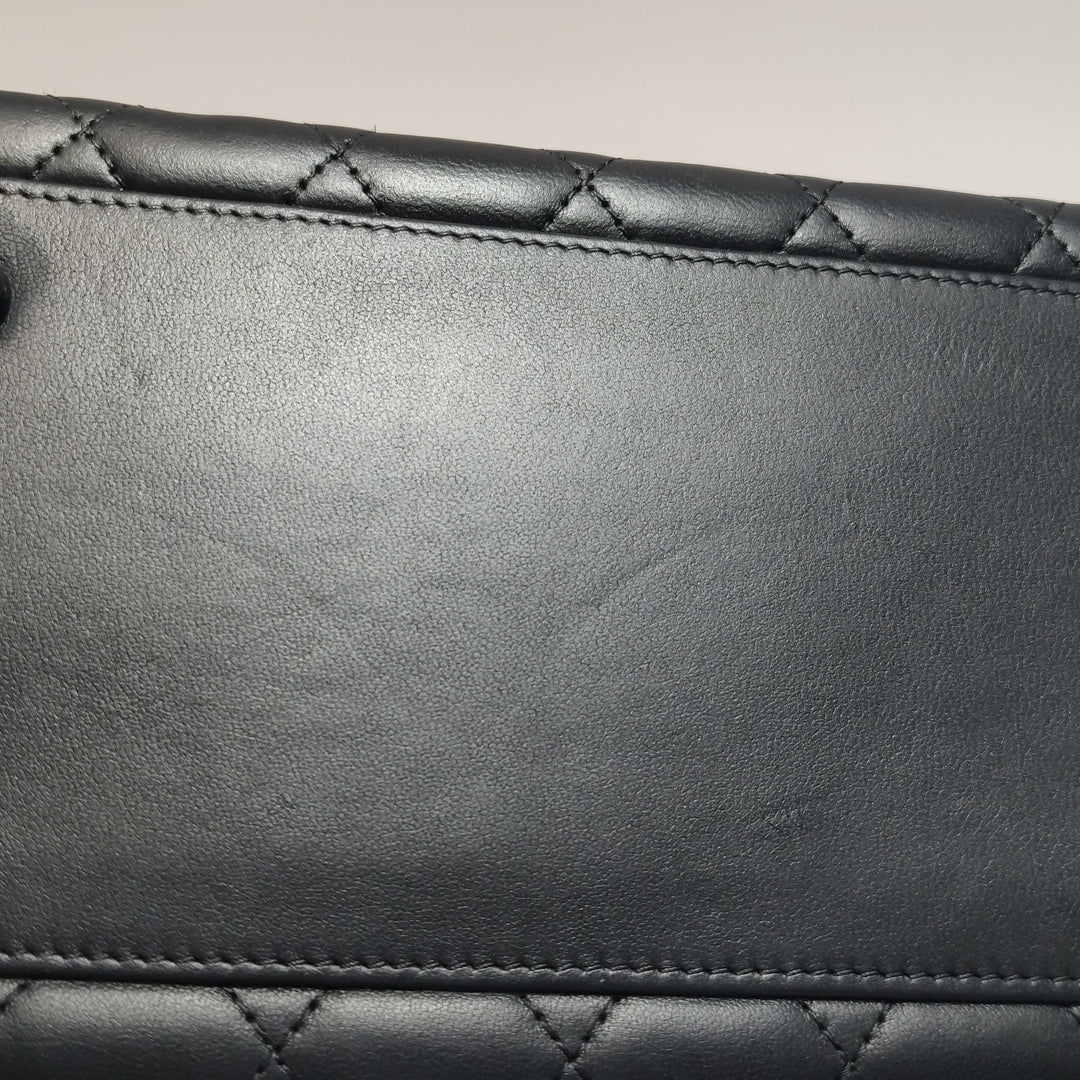 Chanel 2016 Quilted Cockpit Flap Bag Black