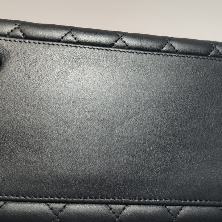 Chanel 2016 Quilted Cockpit Flap Bag Black
