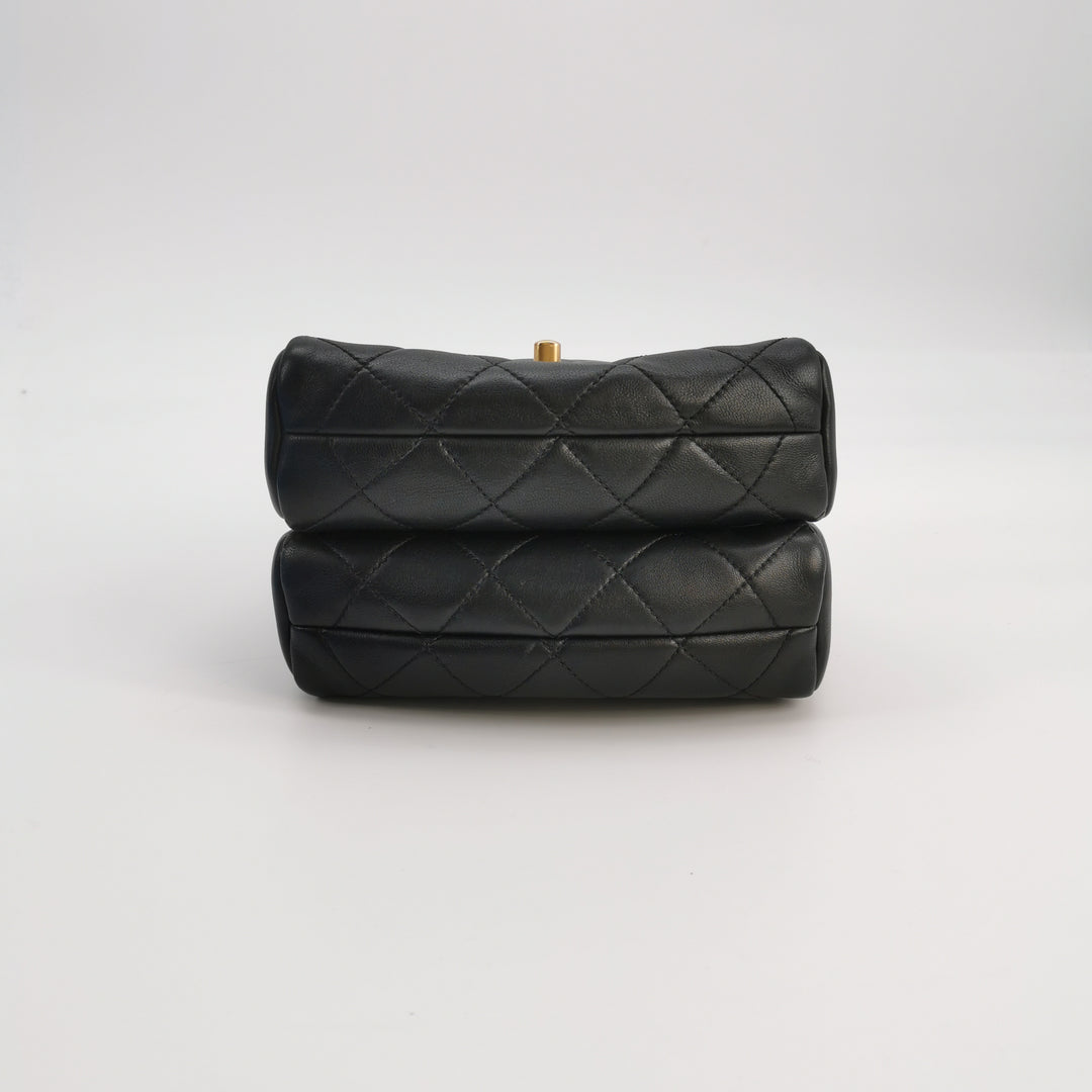 Chanel Side-Pack Bags Black Lambskin