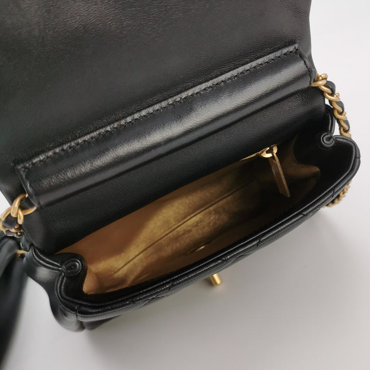 Chanel Side-Pack Bags Black Lambskin