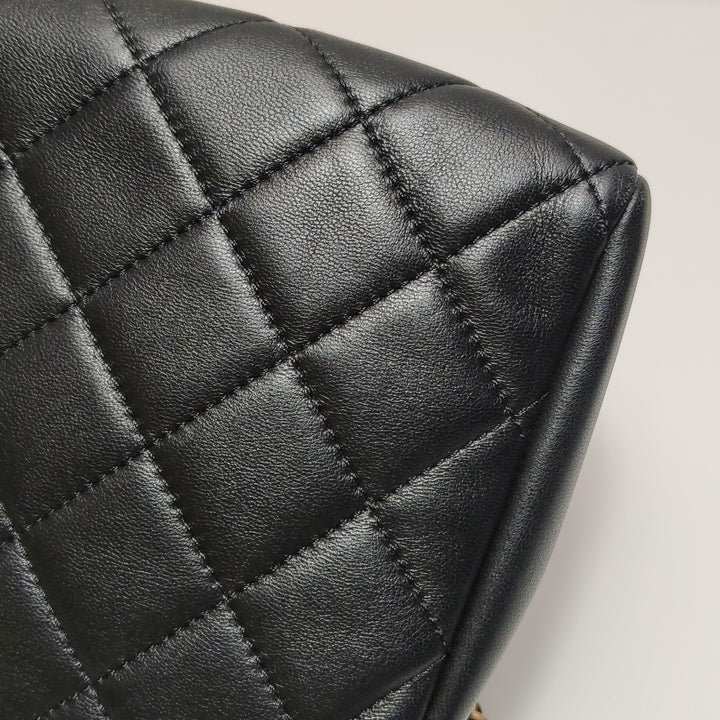 Chanel Side-Pack Bags Black Lambskin