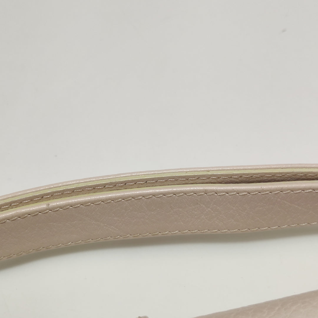 Chanel Vintage Mademoiselle Lock Flap Bag Medium Grained Leather Light Pink Silver Hardware