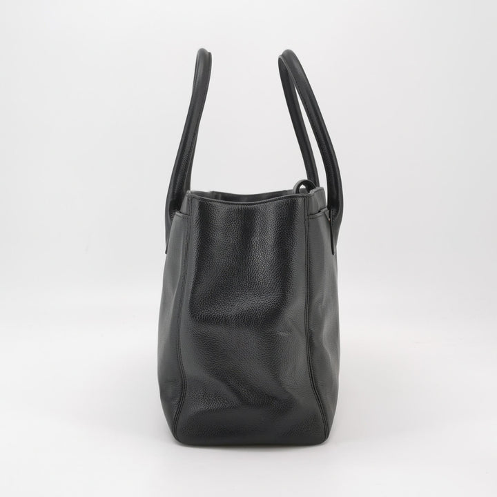 Chanel Executive Cerf Tote Medium Black Grainy Caviar Leather Gold Hardware