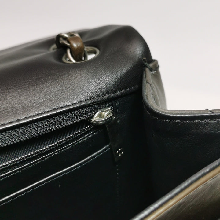 Chanel Boy Clasp Flap Bag Patchwork Quilted Brown Lambskin