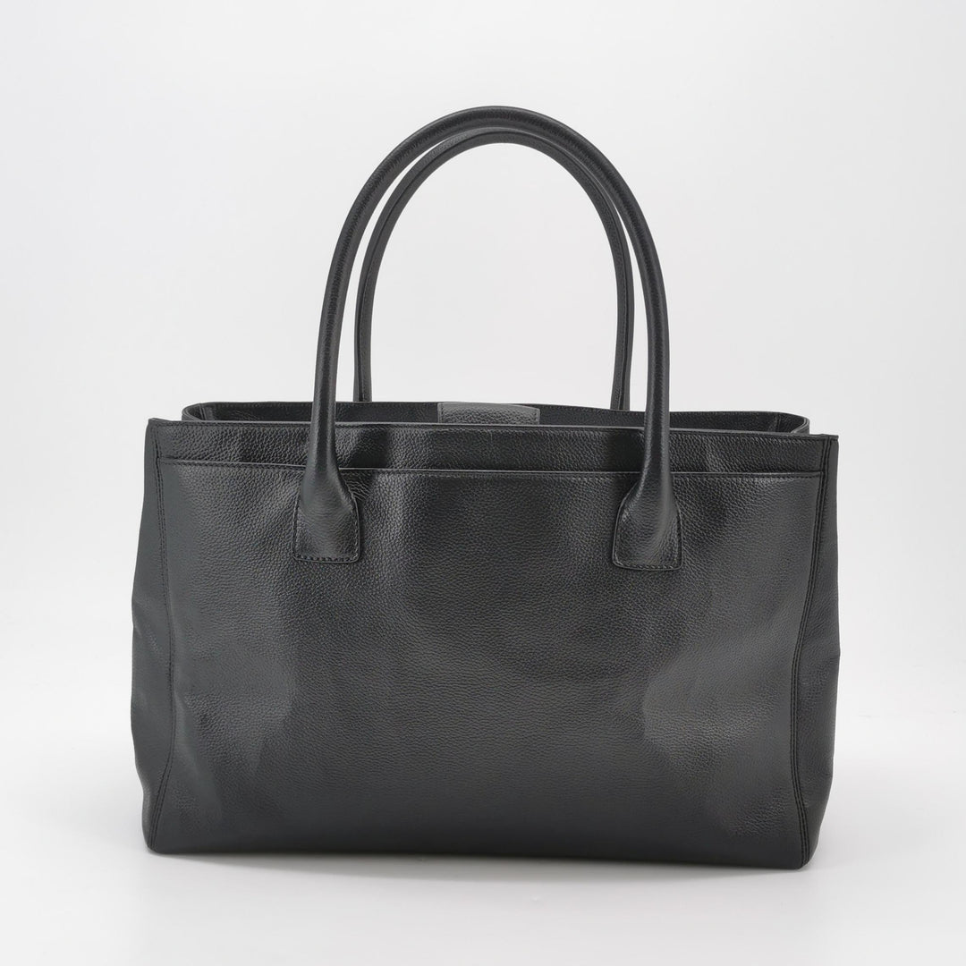Chanel Executive Cerf Tote Medium Black Grainy Caviar Leather Gold Hardware