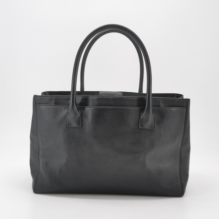 Chanel Executive Cerf Tote Medium Black Grainy Caviar Leather Gold Hardware