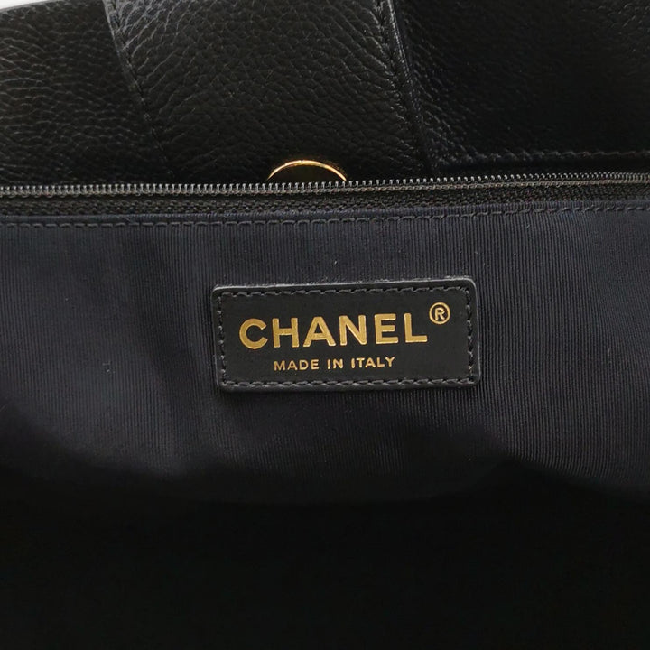Chanel Executive Cerf Tote Medium Black Grainy Caviar Leather Gold Hardware