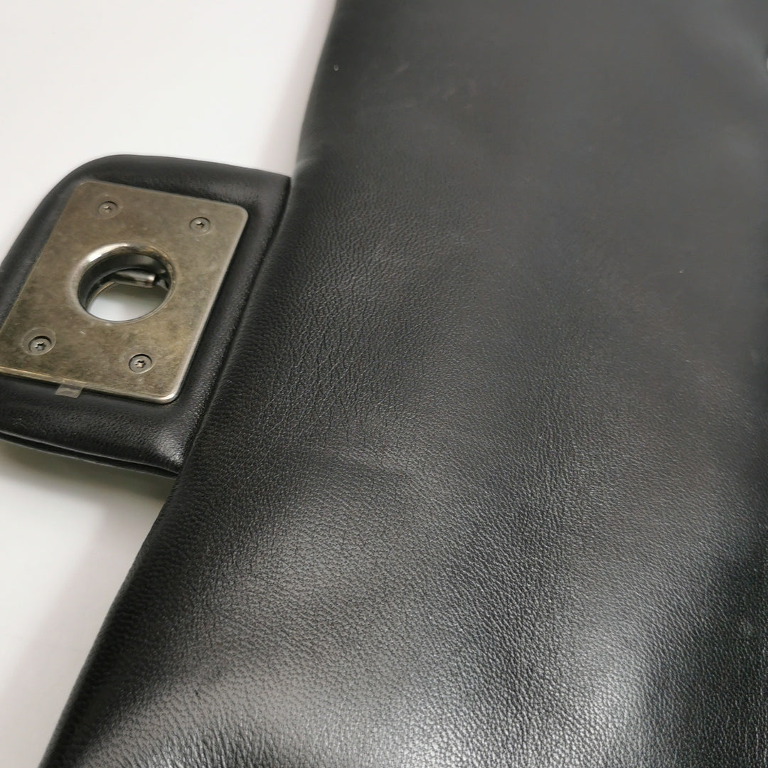 Chanel Boy Clasp Flap Bag Patchwork Quilted Brown Lambskin