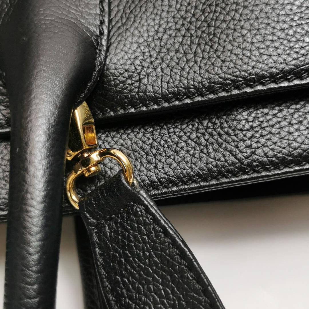 Chanel Executive Cerf Tote Medium Black Grainy Caviar Leather Gold Hardware