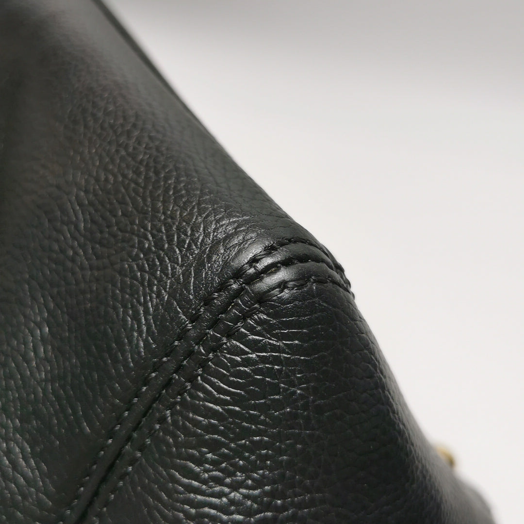 Chanel Executive Cerf Tote Medium Black Grainy Caviar Leather Gold Hardware