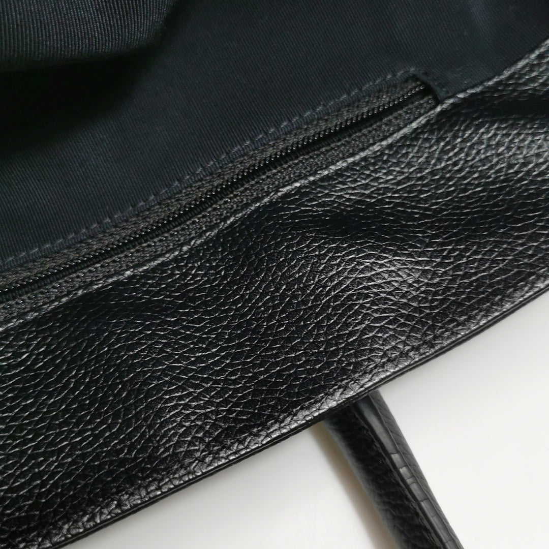 Chanel Executive Cerf Tote Medium Black Grainy Caviar Leather Gold Hardware