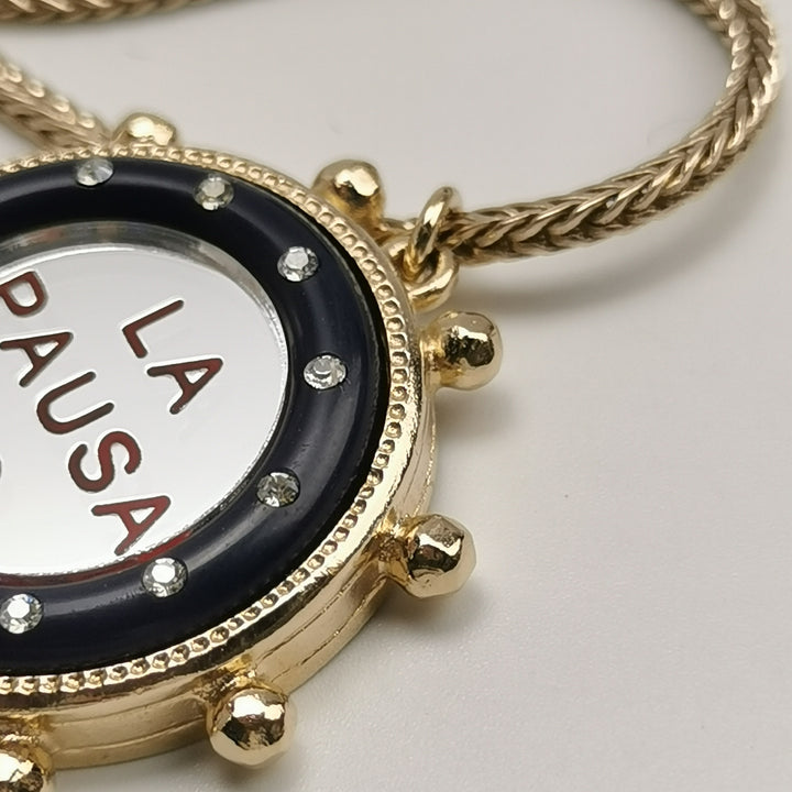 Chanel La Pausa CC Logo Necklace