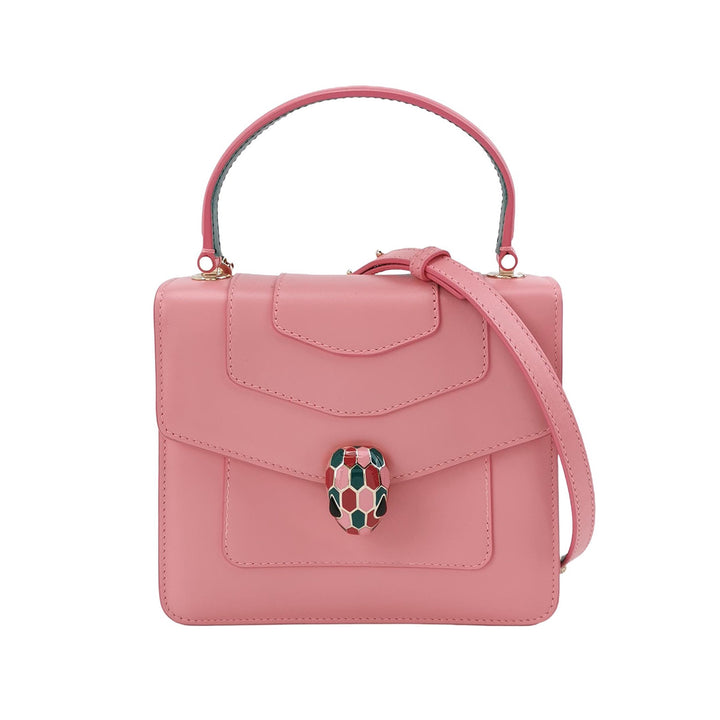 Bulgari Serpenti Top Handle Bag in Pink Green
