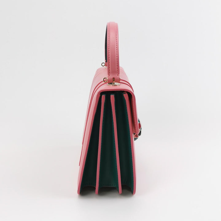 Bulgari Serpenti Top Handle Bag in Pink Green