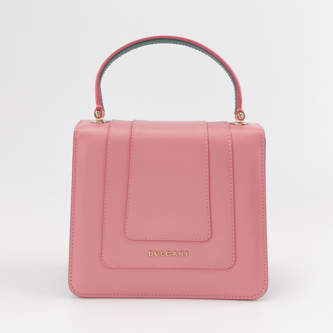 Bulgari Serpenti Top Handle Bag in Pink Green
