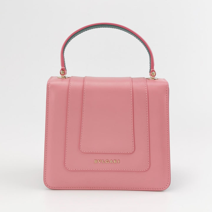 Bulgari Serpenti Top Handle Bag in Pink Green