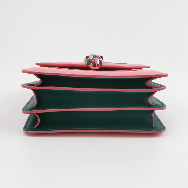 Bulgari Serpenti Top Handle Bag in Pink Green