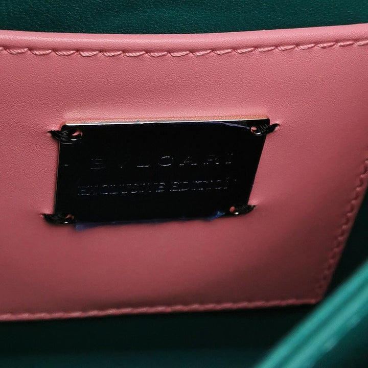Bulgari Serpenti Top Handle Bag in Pink Green