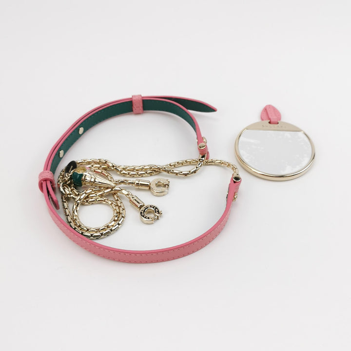 Bulgari Serpenti Top Handle Bag in Pink Green